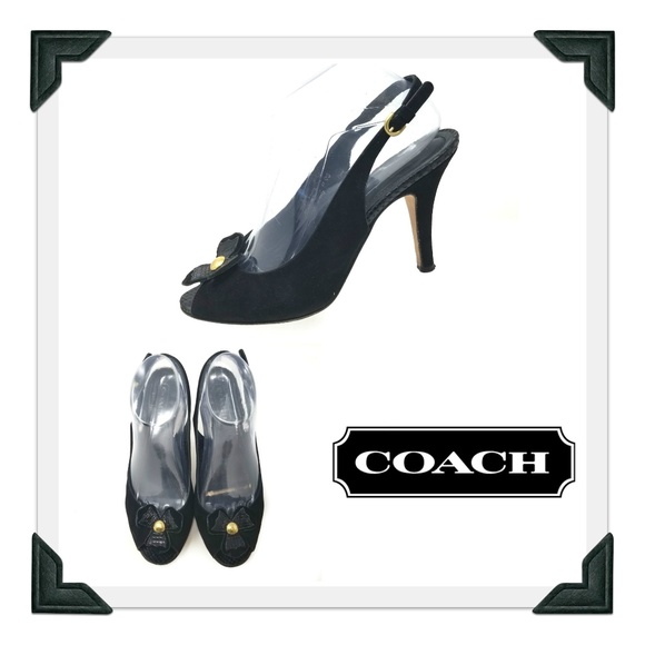 Coach Shoes - *LOWEST* Coach "Emily" Peep Toe Slingbacks Sz 8